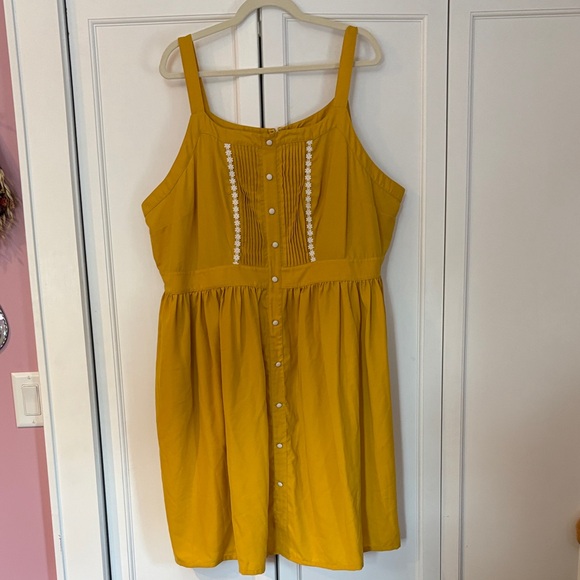 Modcloth Mustard Summer Dress - Picture 1 of 5
